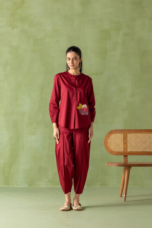 Olena Co-ord Pant Set Petalia — Eko Clothing