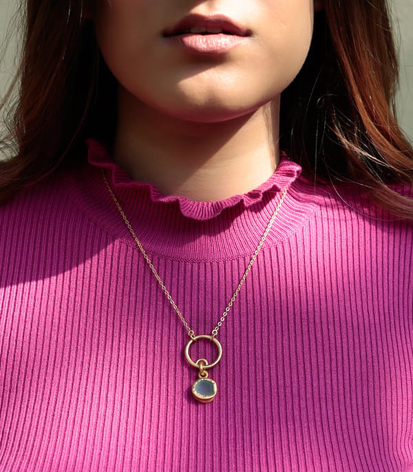 Circle and a Loop Necklace — Zariin