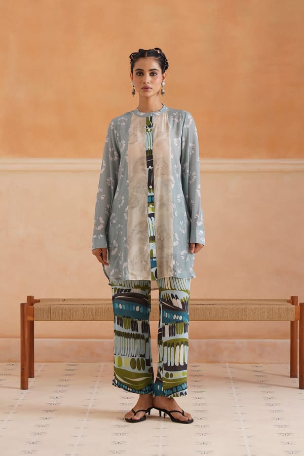 Evara Printed Crepe Matching Set — NEETIKA CHOPRA