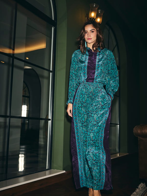 Liza Mulberry Printed Pants — Style Island