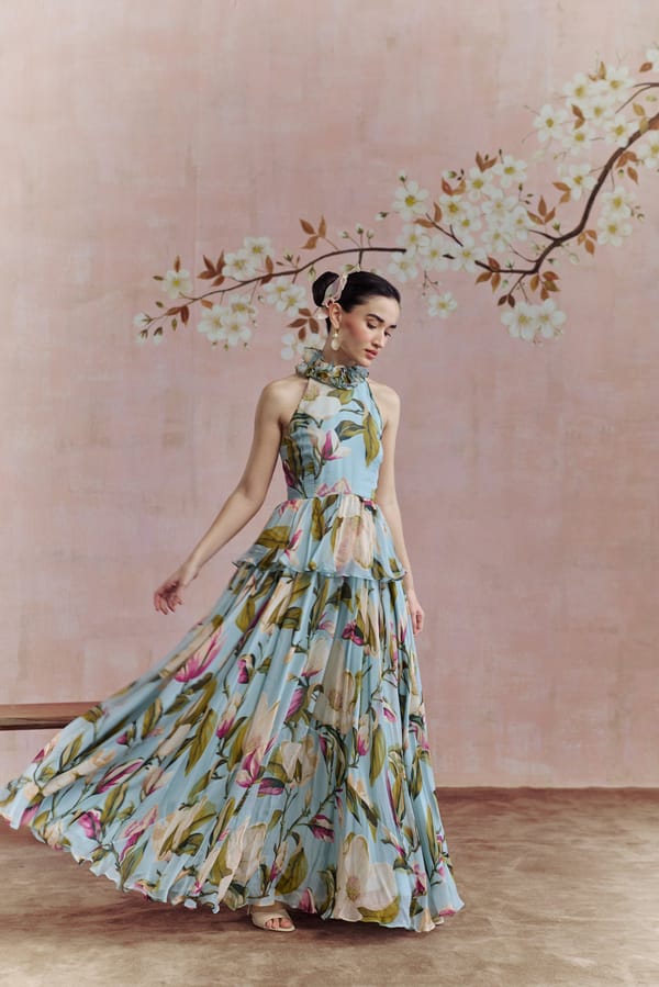 Magnolia Halter Dress — HOUSE OF HEATHER
