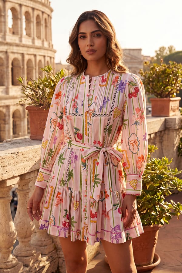 Sorrento Garden Mini Dress — AVERIE