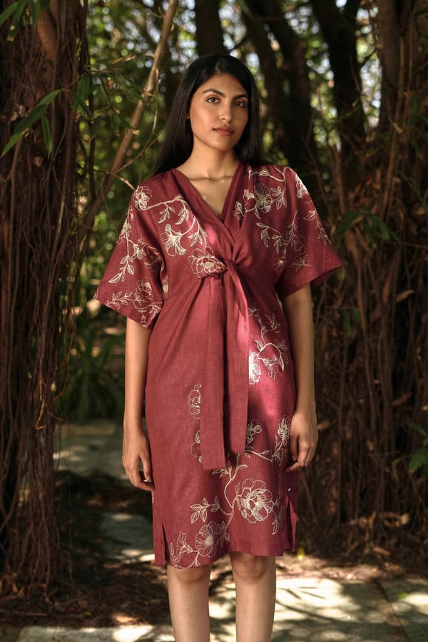 Bloomscape Cinch Dress — Kaveri
