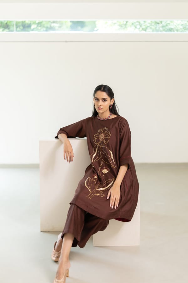 Mrinal Embroidered Co-Ord — Silai studio