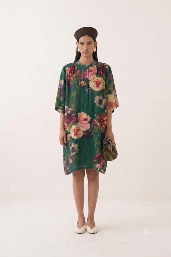 Rosarium Short Beach Dress — Ofrida