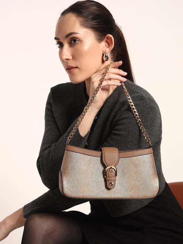 Luna Sling - Gold and Tan — The Gusto