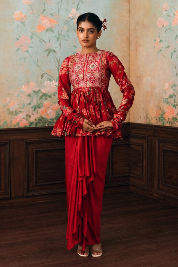 Tori Peplum Set — Paulmi and Harsh