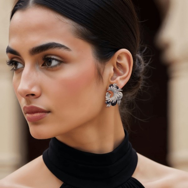 Purple Baroque Pearl Earrings — Kesya