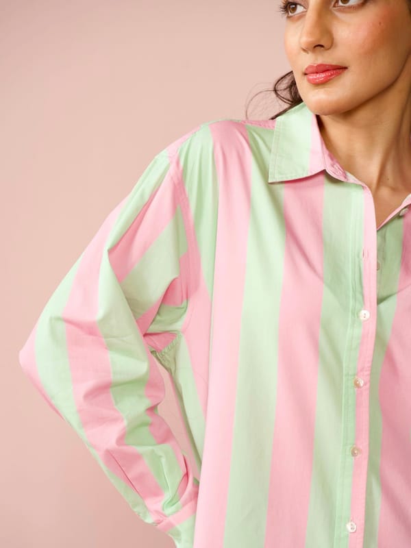 Gelato Poplin Striped Shirt — Cosset Clothing