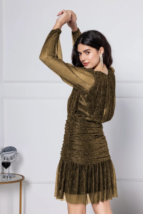 Golden Amber Mini Dress — Julo