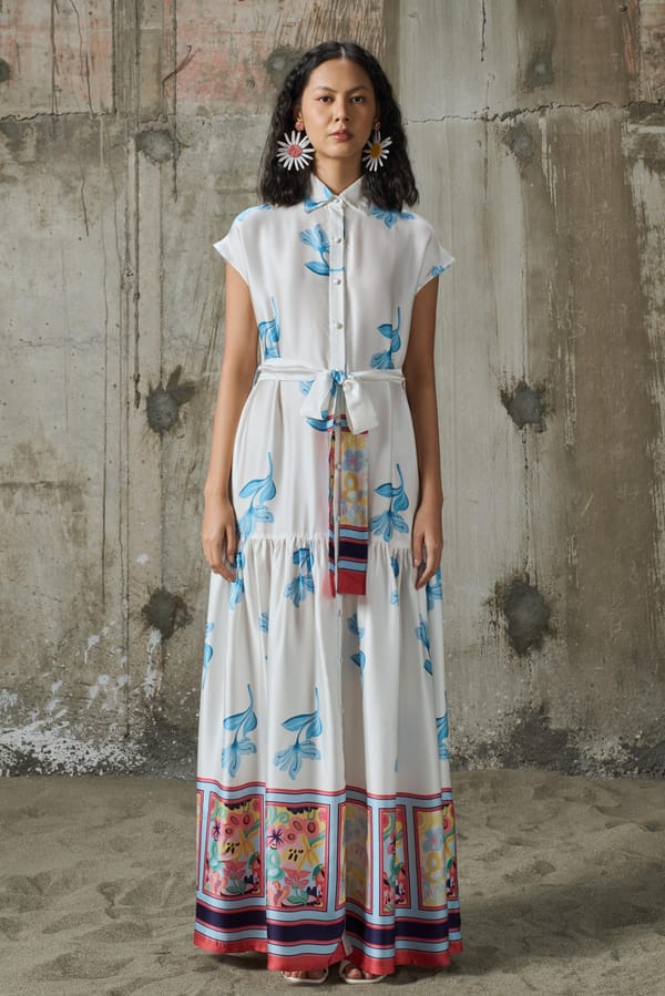 Blooming Edge Shirt Dress — Pocketful Of Cherrie