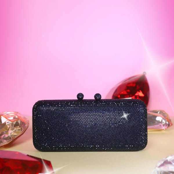 Rect Glitz 3 Blue — Be Chic