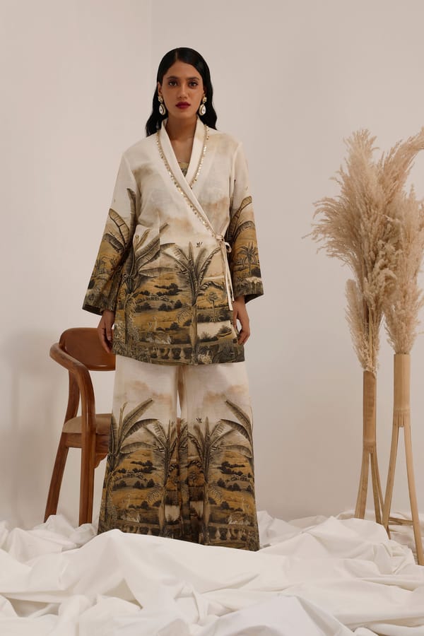 Vanya Palm - Blazer Co-ord Set — Surkh Syahi