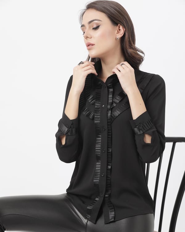 Ashico Signature Pleated Shirt — ASHICO