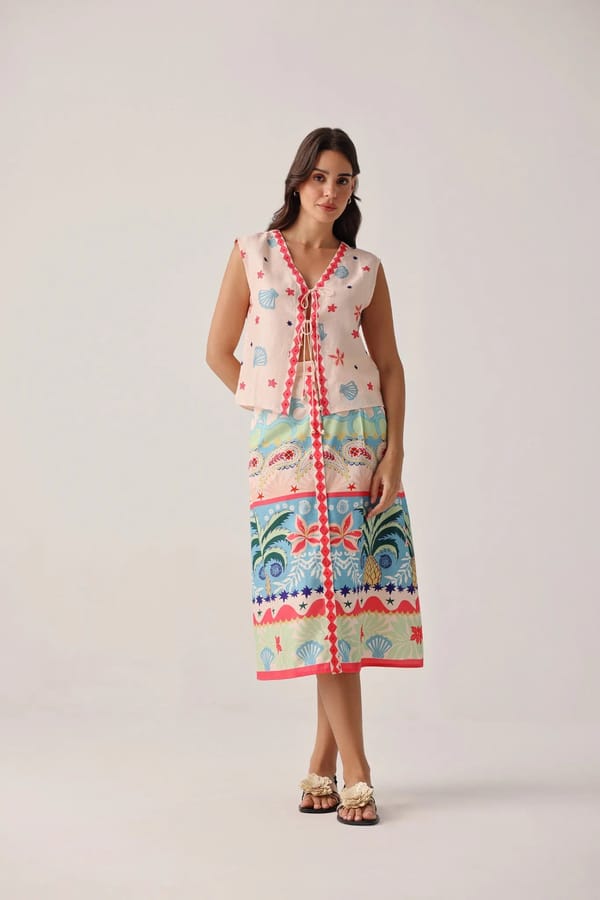 Kaia Skirt - Ananas — SHOP NOIB
