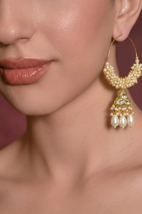 Pearl Chand Bali Earrings — Beauty Spot Jewellery