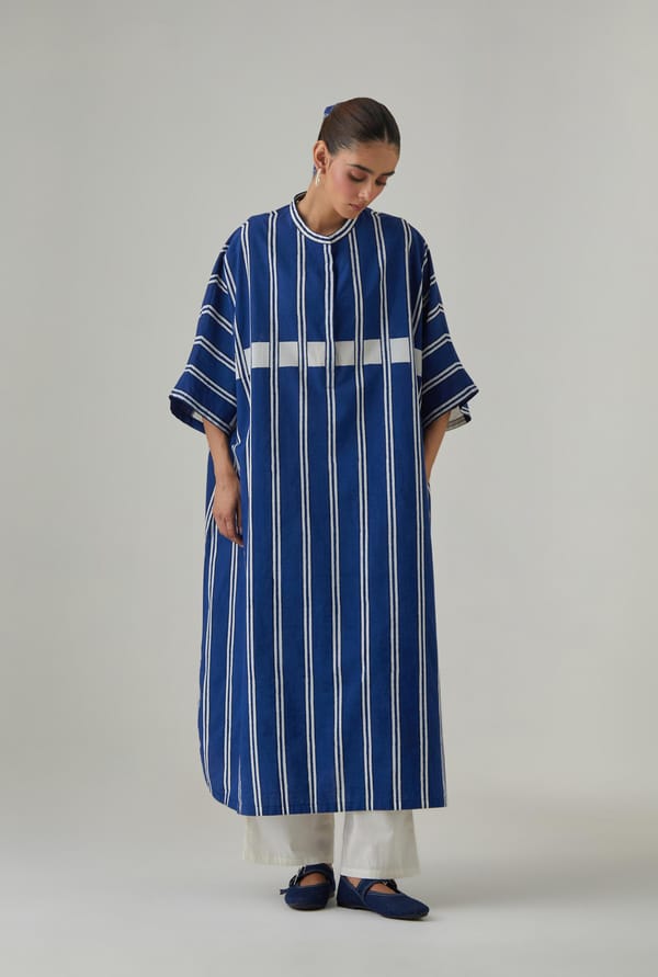 Hand Block Printed Kaftan — Upavita
