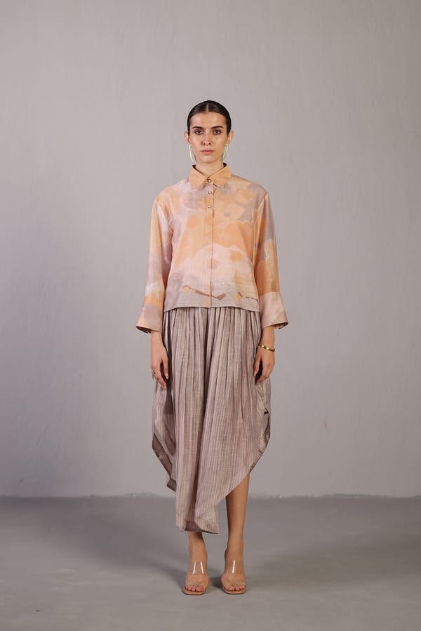 Candy Soft Grey & Orange Co-Ord Set — CLOS