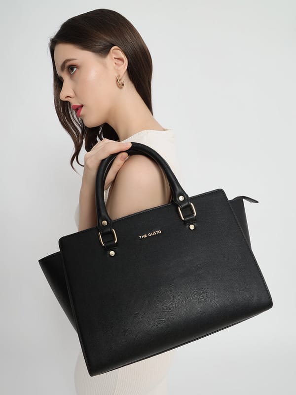 Elora Satchel Sling - Black — The Gusto