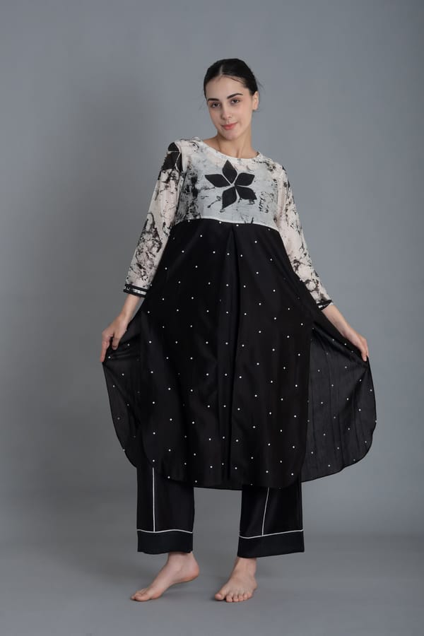 Khat E-Mint Embroidery Dress with Pant — Khat
