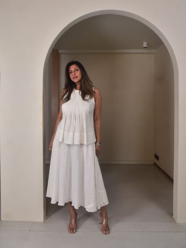 Luna Top Skirt Set — Why So Blue