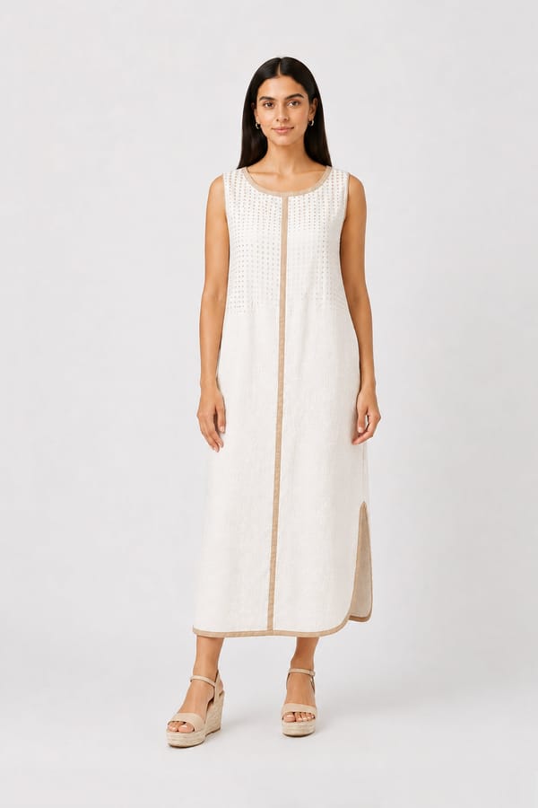 Sunlit Tiles Roots Dress — Kaveri