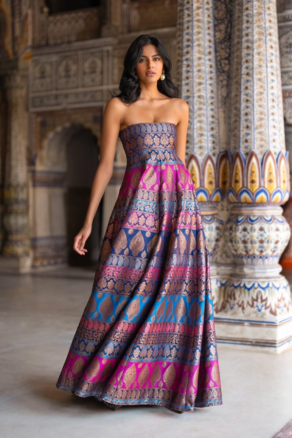 Benares Brocade Gown — Dash and Dot