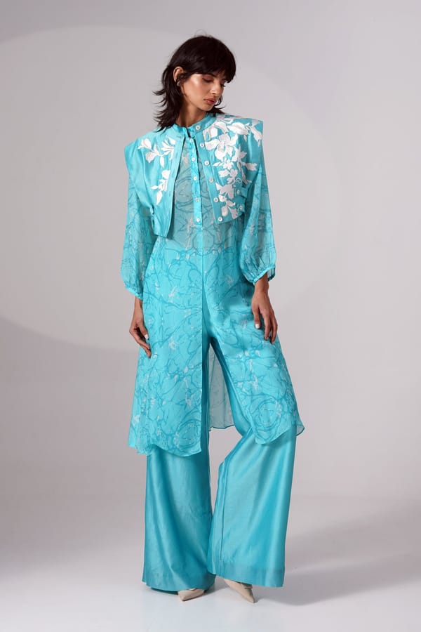 Lana - Crop Jacket Long Shirt Flared Pants — Madder Much