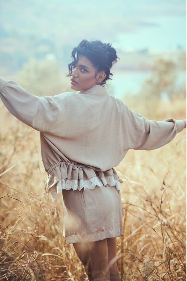 Noa Co-ord Set in Tan — Unrush