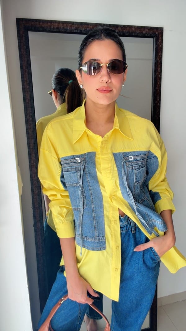 Denim Patch Pocket Poplin Shirt — CLOSET AFFAIR
