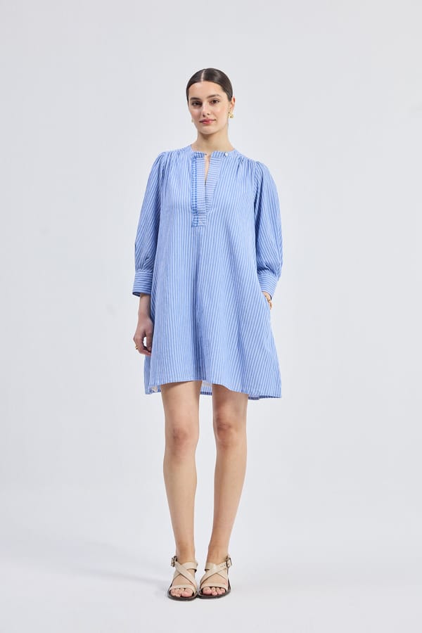 Oversized Tunic Dress with Optional Belt — REISTOR
