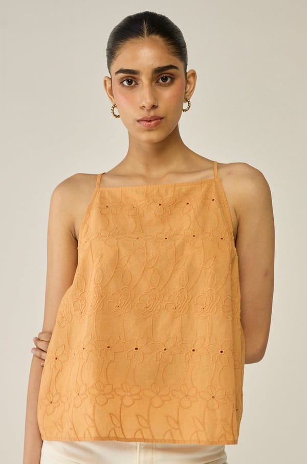 Orange Schiffly Top — Move About Effortlessly