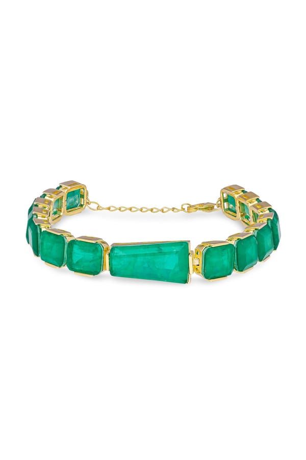 Dark Green Mystic Moonstone Tennis Bracelet — Miss Jo