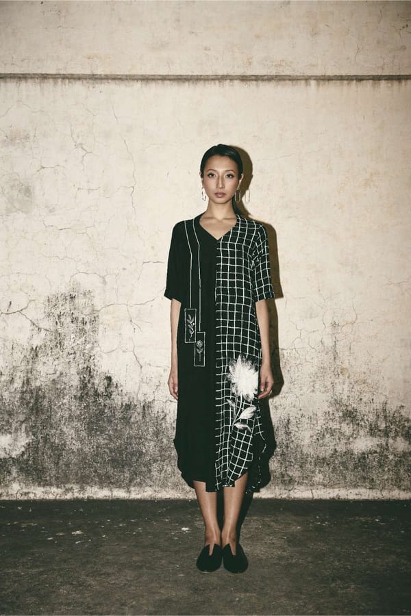 ATBW - AN Grid Bloom Kaftan — ATBW