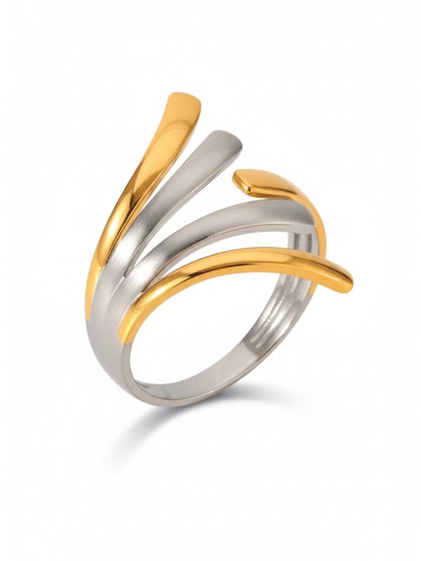Dual Tone Classic Ring — Cao Jewellery