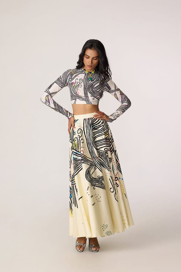Gigi Blouse - Abstract Floral Print — Saaksha and Kinni