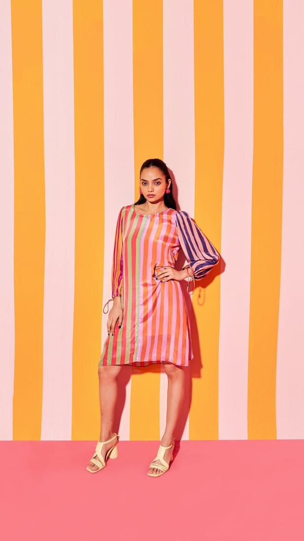 Stripey Summer Dress — ANANYA AGARWAL