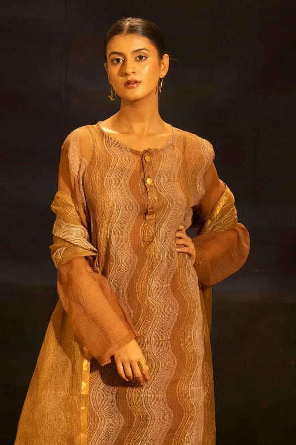 Illume Wave Muddy Kota Kurta with Slip — Banana Labs