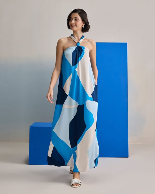 Ocean Wave Maxi Dress — ZAZU