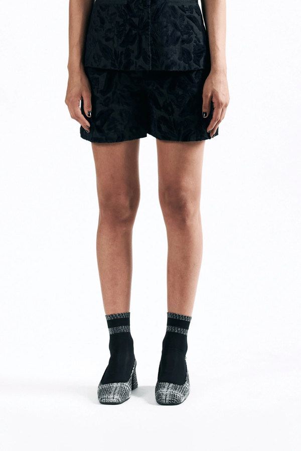 Velvet Blossom Shorts — Pocketful Of Cherrie