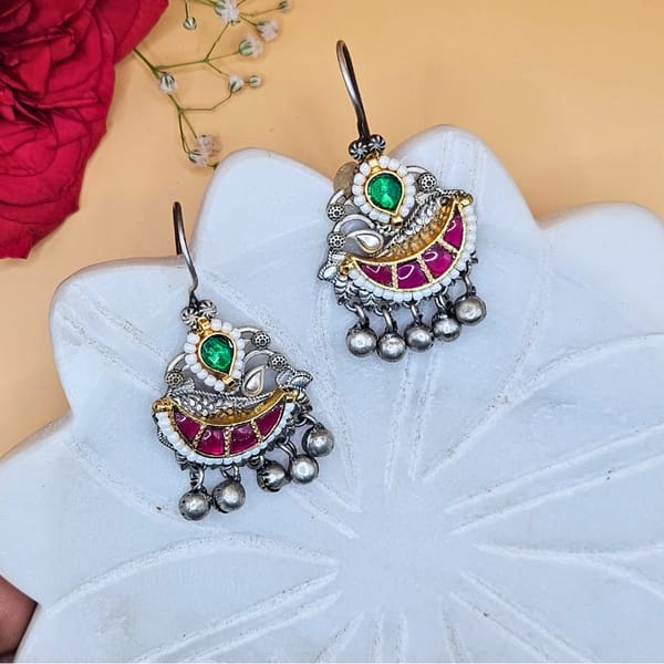 Dandiya Diva Kundan Hooks — Viana Jewels