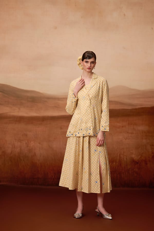 Bloom Blazer Yellow — EKAM HOUSE
