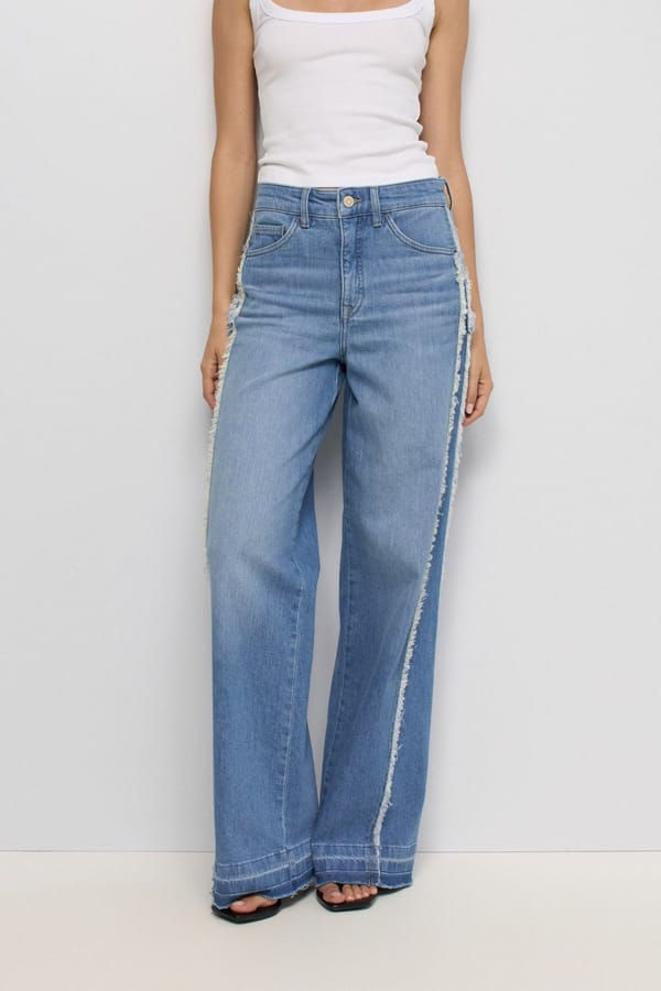 Jeans Faith Wide W/ Ripped Details — SALSA JEANS