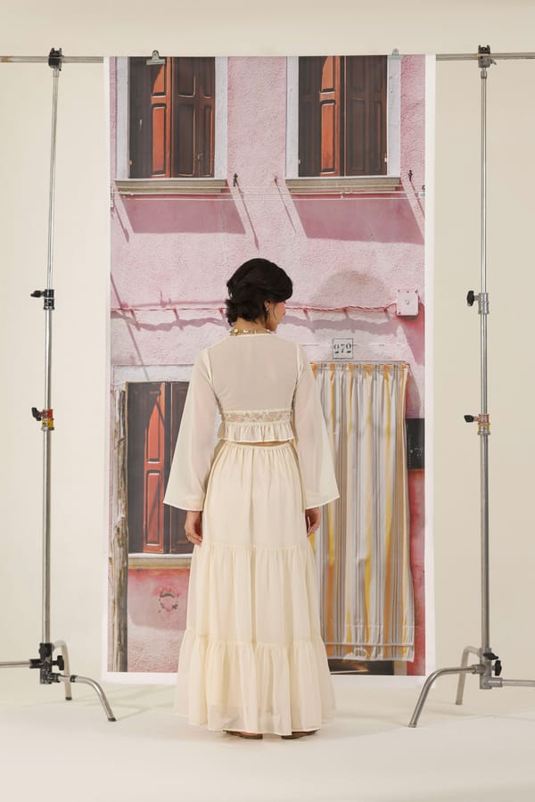 Ivory Grace Button-Down Top — The Clothing Factory