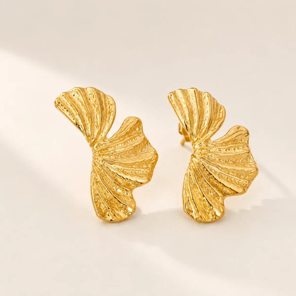Fluttered Bold Earrings — Nam Jewels