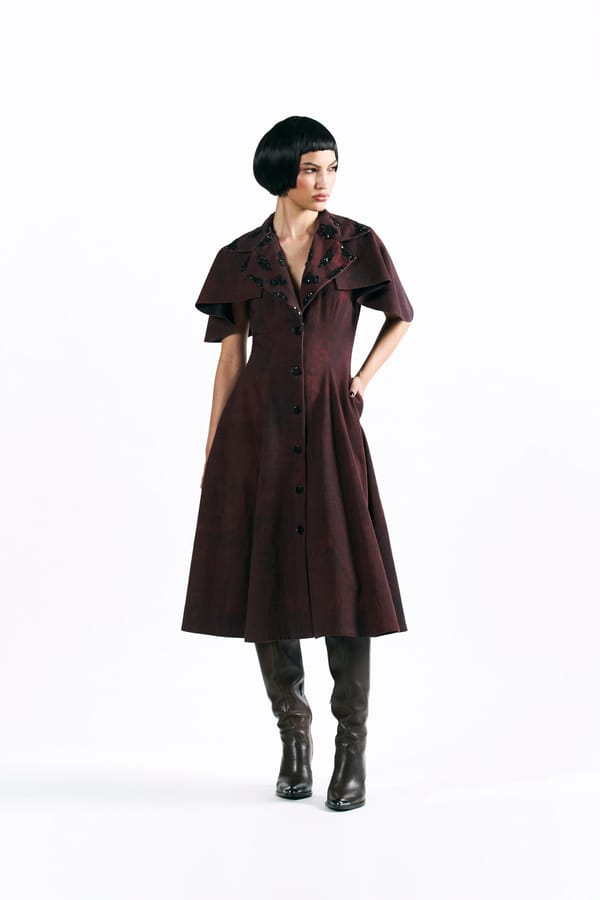 Merlot Muse Cape Dress — Pocketful Of Cherrie
