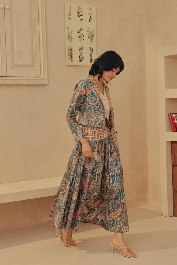 Arazzo Blazer — Sage by Mala