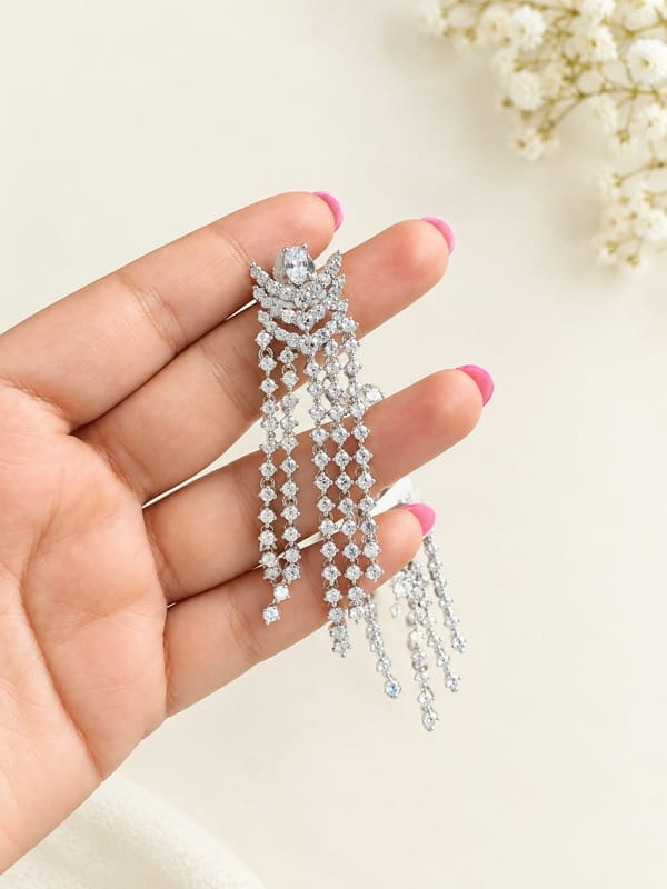 Chand Sparkle Danglers — Avirasa Jewels