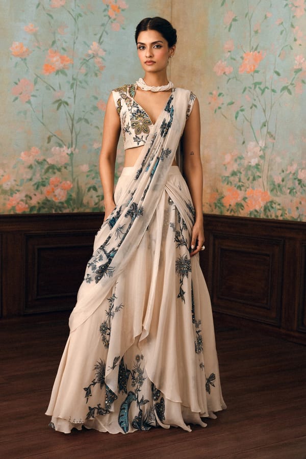 Wolfe saree set — Paulmi and Harsh