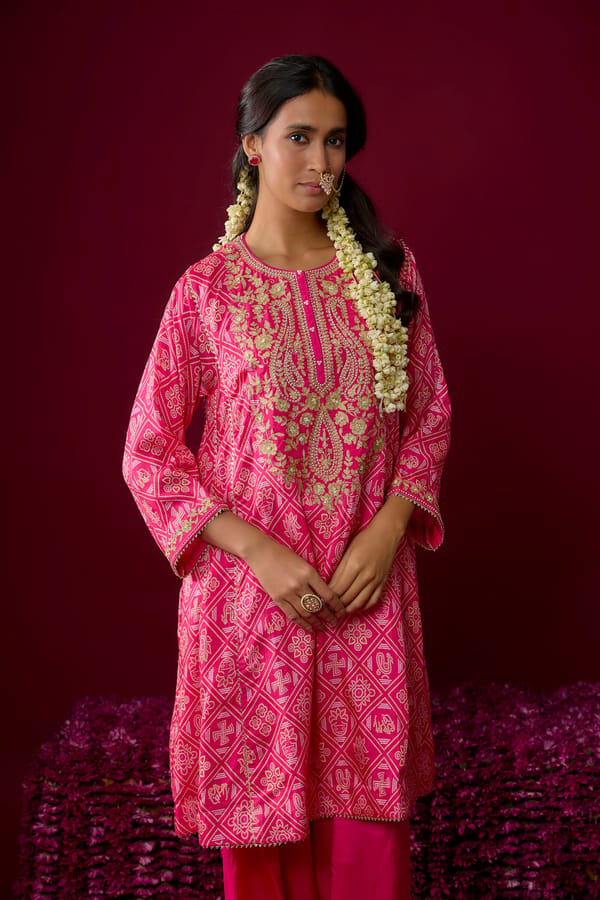 Nadia - Short Kurta With Salwar — Sheetal Batra